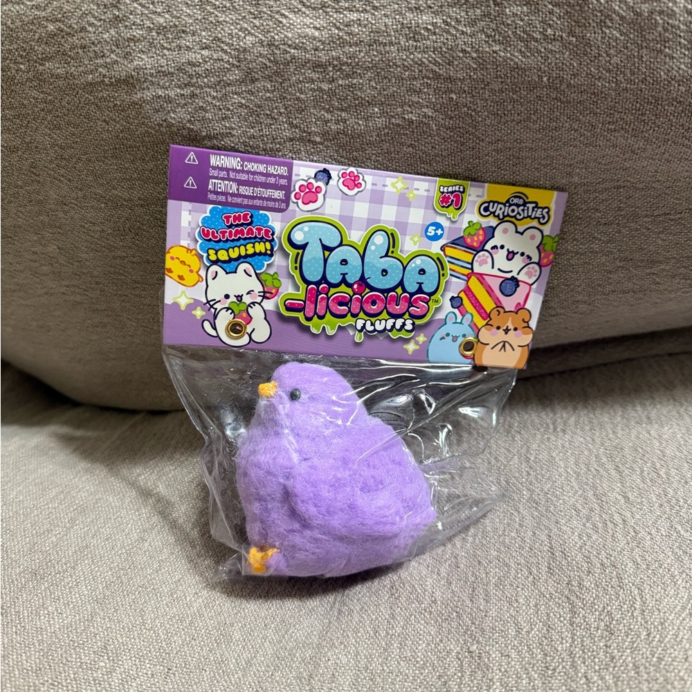 Tabalicious Fluff Purple Bird Plush